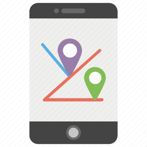 Cellphone location, gps, mobile navigation, mobile tracker, navigator icon - Download on Iconfinder