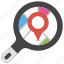 finding location, gps, navigating, pin search., search location 