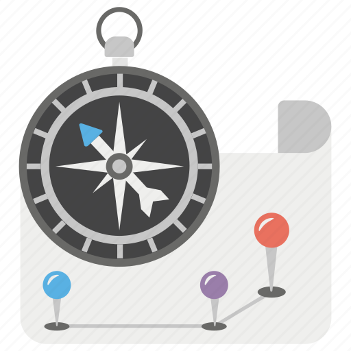 Compass, direction, magnetic compass, navigation, navigational compass, navigational instrument, orientation tool icon - Download on Iconfinder