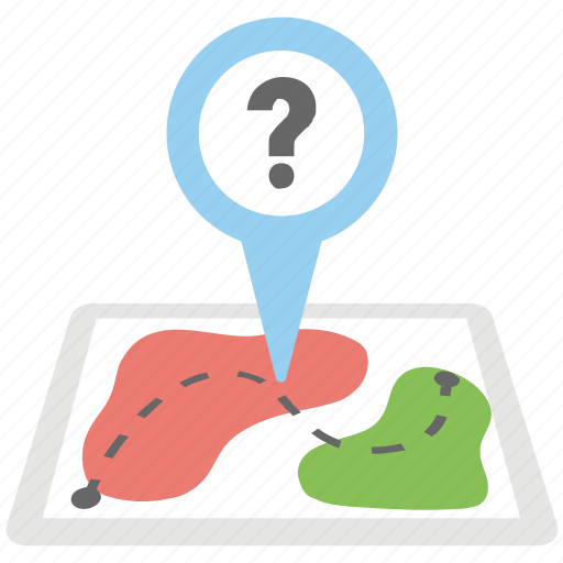 Geotag question mark, mapinfo point, navigation help sign, navigation problem, satellite map icon - Download on Iconfinder