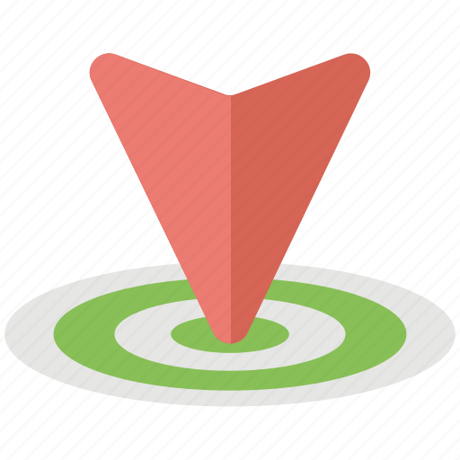 Direction marketing, down arrow location, geo targeting, location arrow target, location target icon - Download on Iconfinder