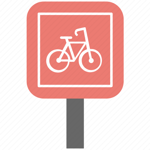 Bike route, cycle lane, cycle path, road information, road sign icon - Download on Iconfinder