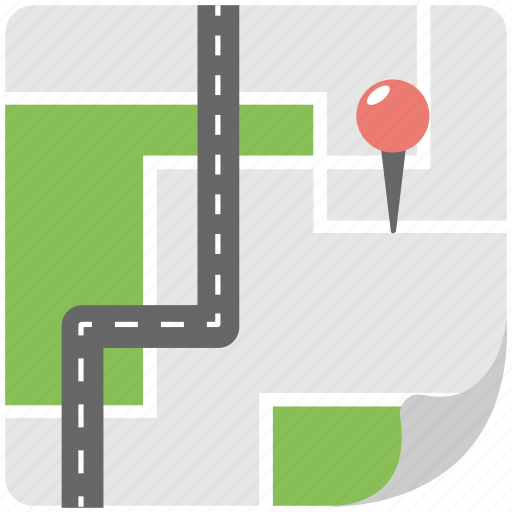 Curving road, road tracking, road tracking map, roadside, winding road icon - Download on Iconfinder