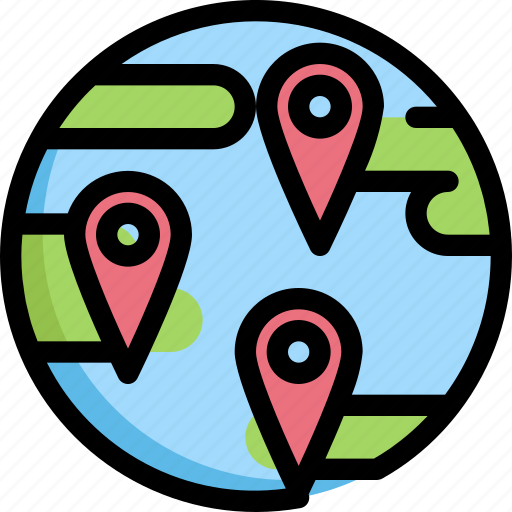 Global, gps, location, map, navigation, pin icon - Download on Iconfinder