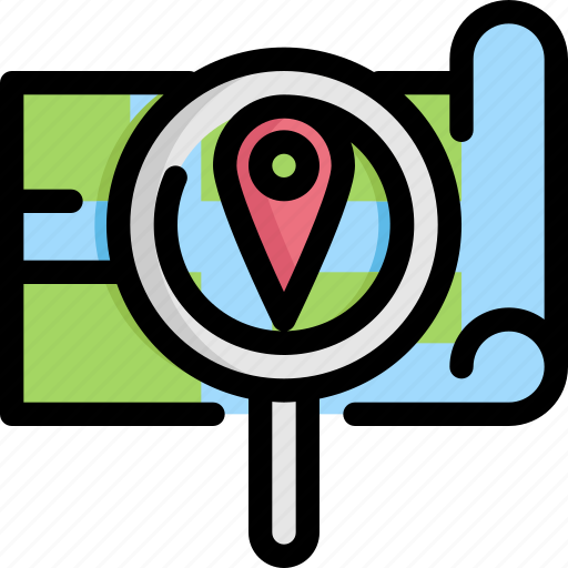 Find, gps, location, map, navigation, pin, search icon - Download on Iconfinder