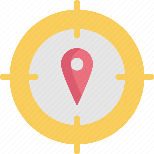 Direction, gps, location, map, marker, navigation, target icon - Download on Iconfinder