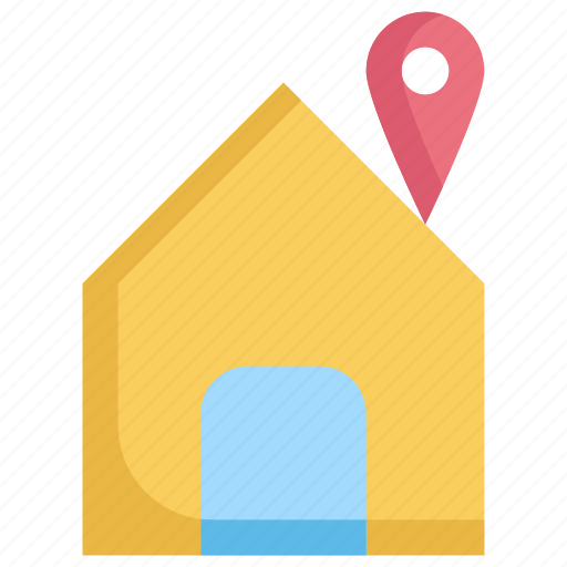 Building, estate, gps, house, location, map, navigation icon - Download on Iconfinder
