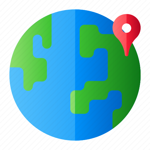 Earth, location, pin, world icon - Download on Iconfinder