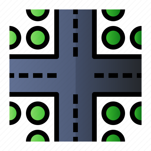 Direction, intersection, road, sign icon - Download on Iconfinder