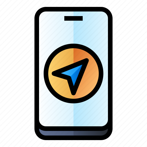 Direction, mobile, mobile map, navigation, smartphone icon - Download on Iconfinder