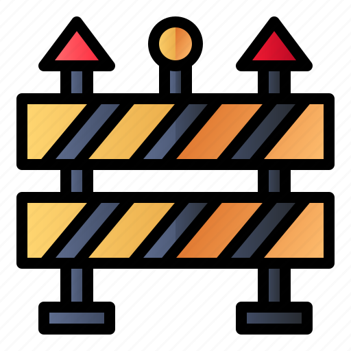 Barrier, blockade, road, sign icon - Download on Iconfinder