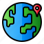 earth, location, pin, world 