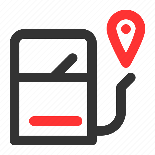 Map, navigation, location, gas, station, filling icon - Download on Iconfinder