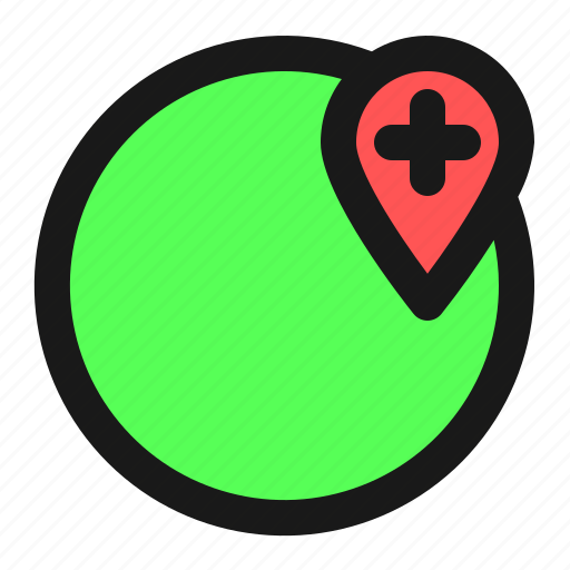 Map, navigation, location, add, globe icon - Download on Iconfinder