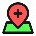 map, navigation, location, add, pin