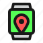 map, navigation, location, app, smartwatch 