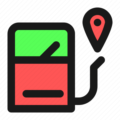 Map, navigation, location, gas, station, filling icon - Download on Iconfinder
