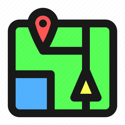 Map, navigation, location, gps icon - Download on Iconfinder