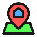 map, navigation, location, home, address