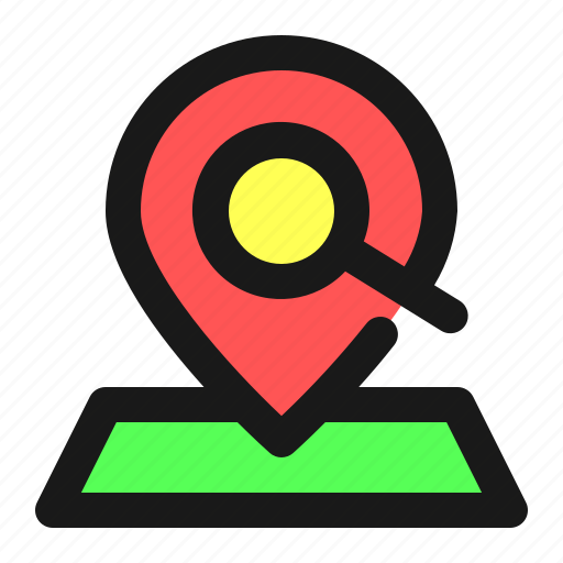 Map, navigation, location, search, pin icon - Download on Iconfinder