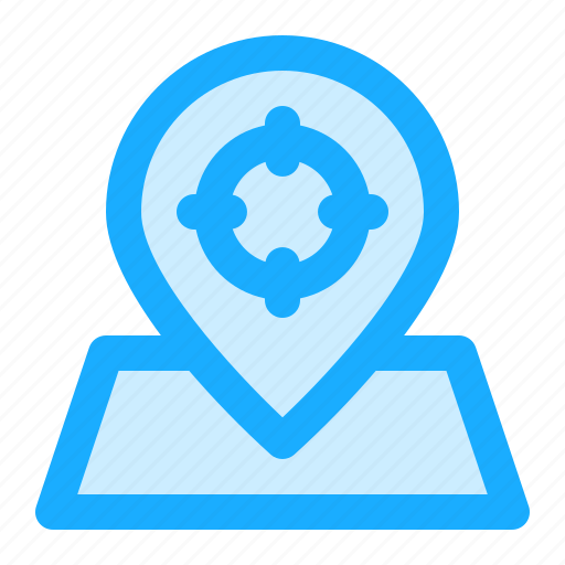 Map, navigation, location, current, target icon - Download on Iconfinder
