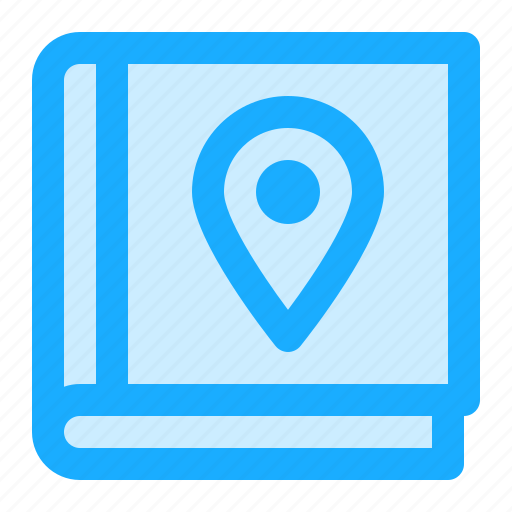 Map, navigation, location, guide, book icon - Download on Iconfinder