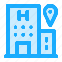 map, navigation, location, hospital, pin