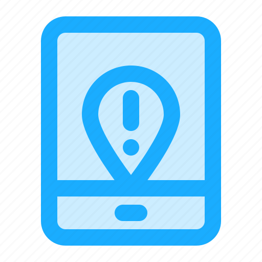 Map, navigation, location, warning, alert icon - Download on Iconfinder