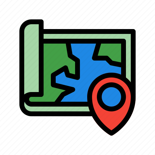Pin, location, map, travel, gps, navigation icon - Download on Iconfinder