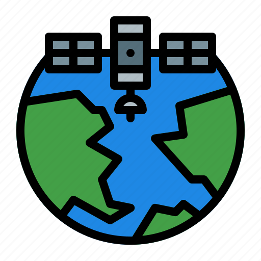 Satellite, gps, navigation, planet earth, geography icon - Download on Iconfinder