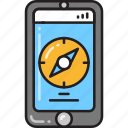 compass, app, mobile, message, bubble, email, letter