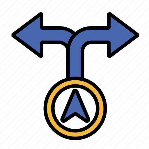 Destination, direction, location, map, navigation, turn, arrow icon - Download on Iconfinder