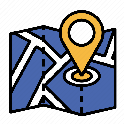 Map, navigation, gps, pin, location, marker, direction icon - Download on Iconfinder