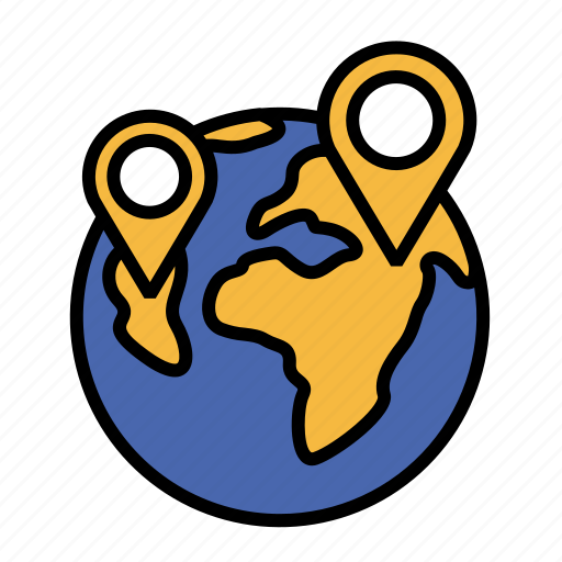 Geolocation, global positioning system, gps, navigation, global, pin, world icon - Download on Iconfinder
