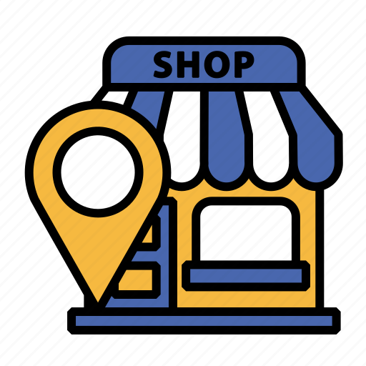 Location, map, pin, pointer, shopping, shop, navigation icon - Download on Iconfinder