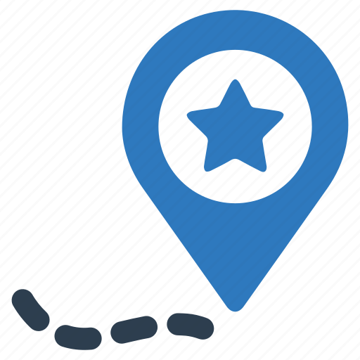 Favorite, location, marker, pin, star icon - Download on Iconfinder