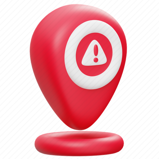 Danger, caution, alert, safety, warning, direction, navigation 3D illustration - Download on Iconfinder