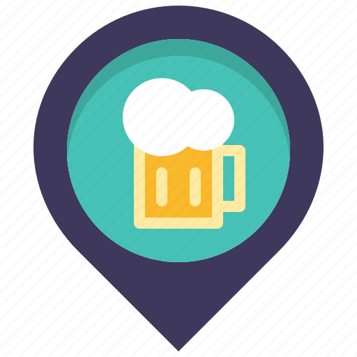 Bar, beer, drink, location, map, pin, place icon - Download on Iconfinder