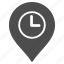 time, flag, map pointer, marker, pin, clock tower, location 