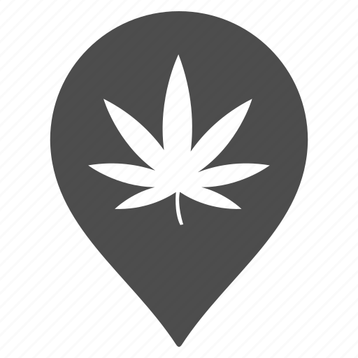 Drugs, map pointer, pin, cannabis, ganja, marijuana, narcotic marker icon - Download on Iconfinder