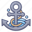 anchor, dock, marine, ship 