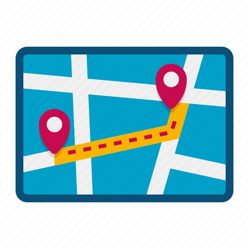 Route, map, navigation, gps icon - Download on Iconfinder