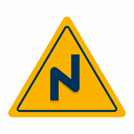 Sharp, bend, sign, navigation icon - Download on Iconfinder