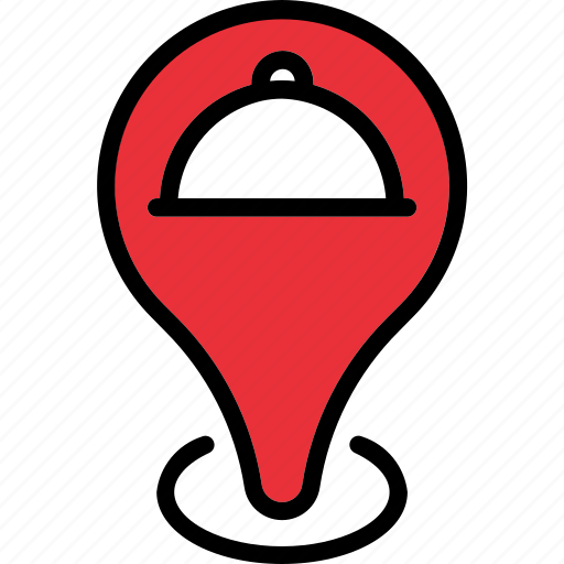 Destination, food, gps, location, navigation, pin, restaurant icon - Download on Iconfinder