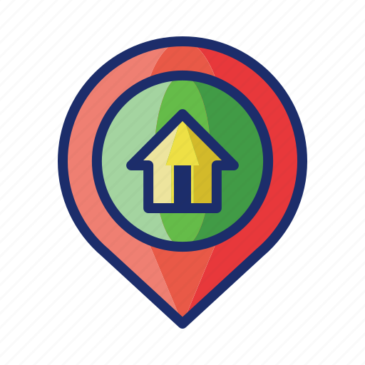 Home, destination, house, location, pin icon - Download on Iconfinder