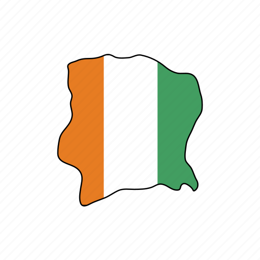 Ivory, coast, flag, country, national, nation icon - Download on Iconfinder