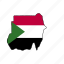 sudan, flag, country, national, nation, world, globe 