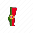 portugal, flag, country, national, nation, world