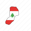 lebanon, flag, country, national, nation, world, globe 