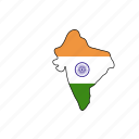 india, flag, country, national, nation 